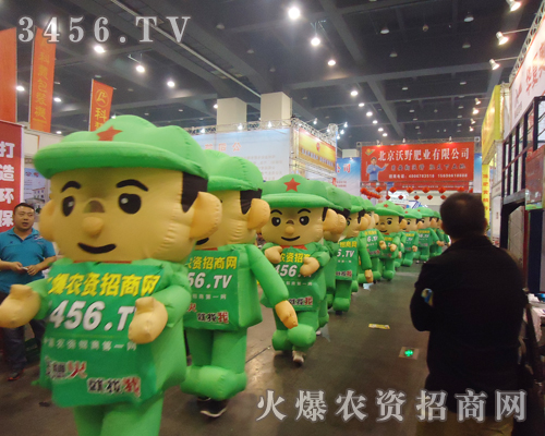 農(nóng)資網(wǎng)綠色卡通氣模惹人注意