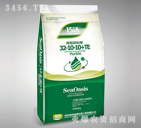 大量元素水溶肥-高氮促長(zhǎng)型32-10-10+TE-巧沃-海岱綠洲