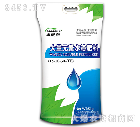 大量元素水溶肥料15-10-30+TE-豐溉肥-西興達(dá)