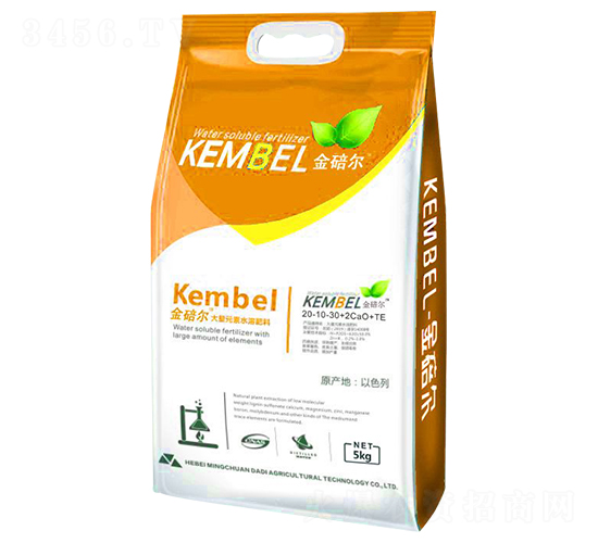 大量元素水溶肥料20-10-30+2CaO+TE-金碚爾