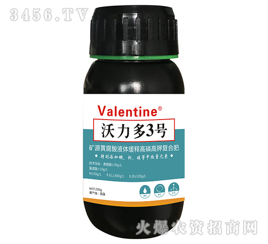 礦源黃腐酸液體緩釋高磷高鉀復合肥-沃力多3號-拓耕農業(yè)