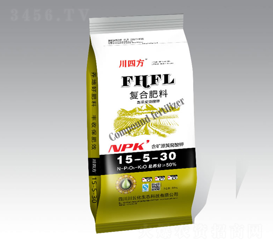 高濃度硫酸鉀復合肥料15-5-30-川四方