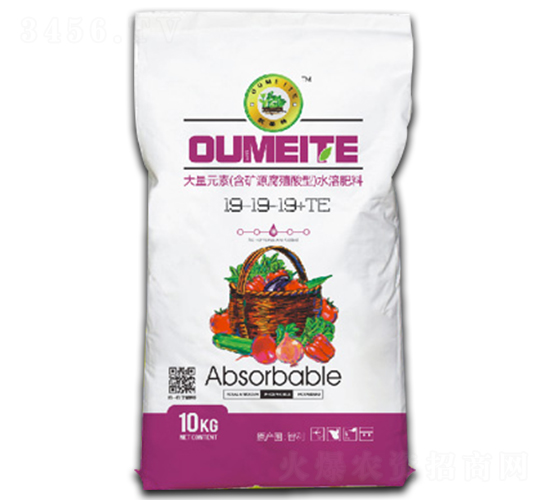 含礦源腐殖酸水溶性肥料19-19-19+TE-歐美特