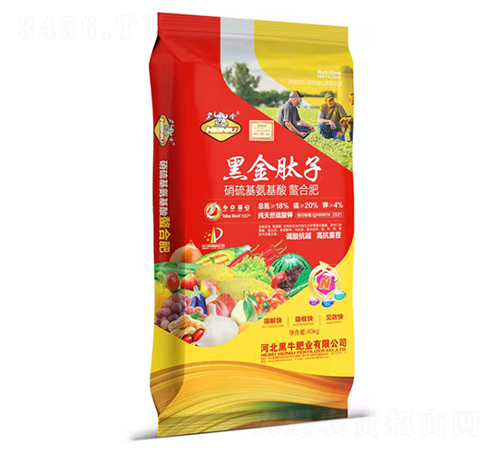 硝硫基氨基酸螯合肥-黑金肽子-黑牛