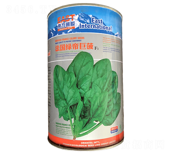 法國(guó)綠帝巨菠（罐裝）-菠菜種子-祥瑞達(dá)