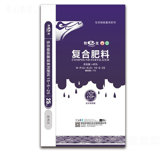 生態(tài)硝硫基全水溶滴灌復合肥料25-5-25-凱龍化工