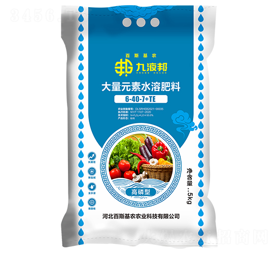 高磷型大量元素水溶肥料6-40-7+TE-九液邦-百斯基農