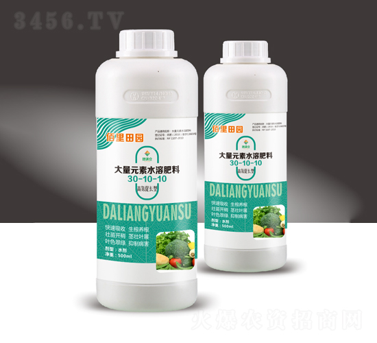 大量元素水溶肥30-10-10（500ml）-佰里田園-穗滿倉