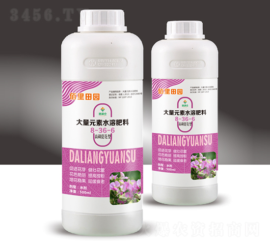 大量元素水溶肥8-36-6（500ml）-佰里田園-穗滿倉(cāng)