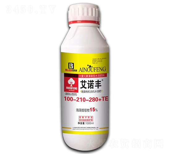 海藻有機(jī)無機(jī)水溶肥100-210-280+TE（100ml）-艾諾豐