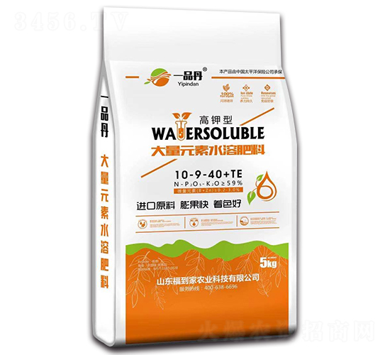 高鉀型大量元素水溶肥料10-9-40+TE-一品丹