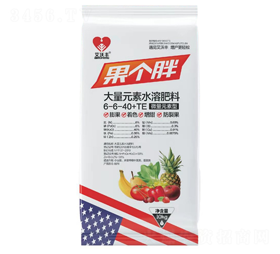 （高鉀型）果個胖大量元素水溶肥料-艾沃豐