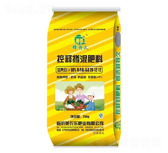 控釋摻混肥料抗燒型26-12-12S-釋特久-美農(nóng)樂