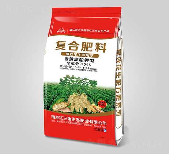 含黃腐酸鉀型復合肥料16-8-16-14-紅三角