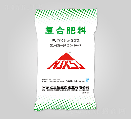 氯基復(fù)合肥料25-18-7-紅三角