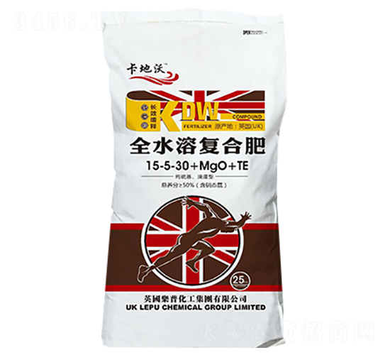 全水溶復(fù)合肥15-5-30+MgO+TE-卡地沃-帝一