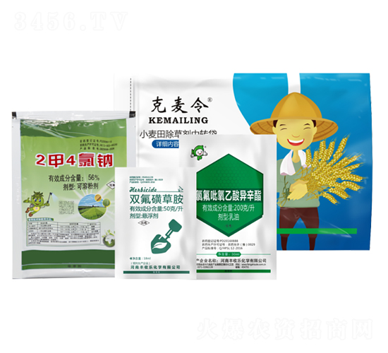 5%雙氟磺草胺+20%氯氟吡氧乙酸+56%二甲四氯-克麥令-豐收樂