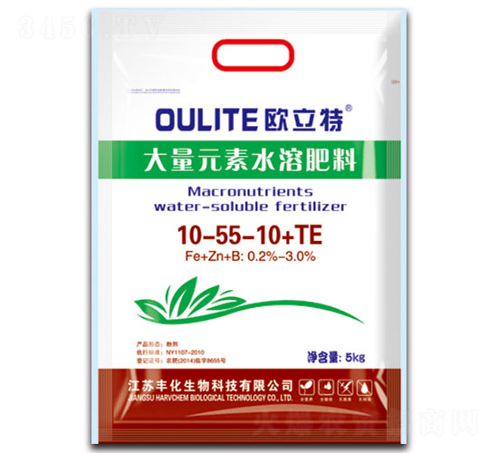 大量元素水溶肥料10-55-10+TE-歐立特-豐化