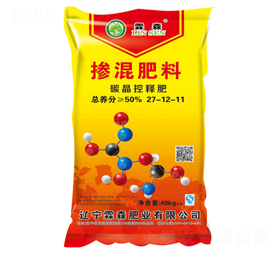 碳晶控釋摻混肥料27-12-11-霖森