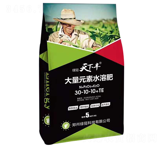 大量元素水溶肥料30-10-10+TE-天下豐-綠冠科技