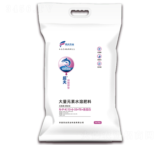 硝酸鉀型大量元素水溶肥料13-6-33+TE+魚蛋白-超夫-風光農業(yè)