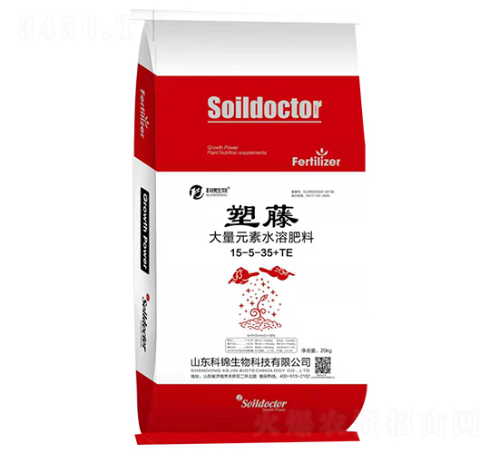 大量元素水溶肥料15-5-35+TE-塑藤-科錦生物
