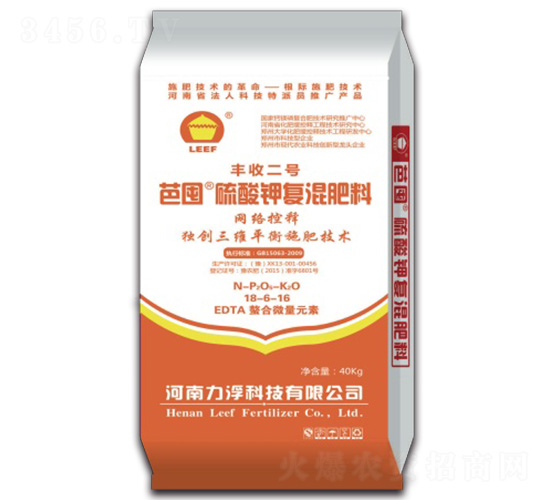 硫酸鉀型網(wǎng)絡(luò)狀控釋肥18-6-16-芭囤-力浮科技