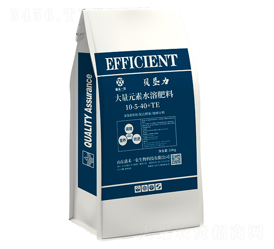 大量元素水溶肥料10-5-40+TE-貝墾力-盛禾一農(nóng)