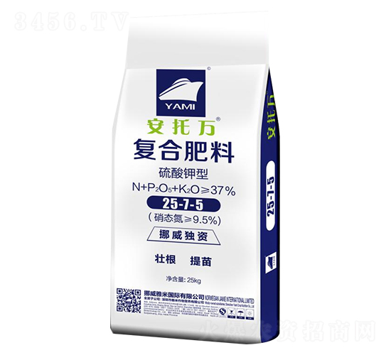 硫酸鉀型復(fù)合肥料25-7-5-安托萬-雅米作物
