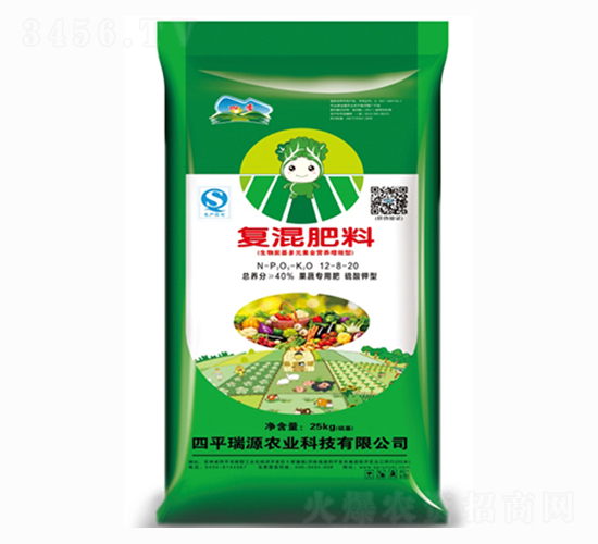 果蔬專用復(fù)混肥料12-8-20-瑞源農(nóng)業(yè)