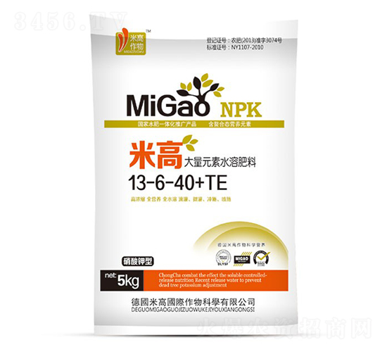 大量元素水溶肥13-6-40+TE-米高-圣氏潤