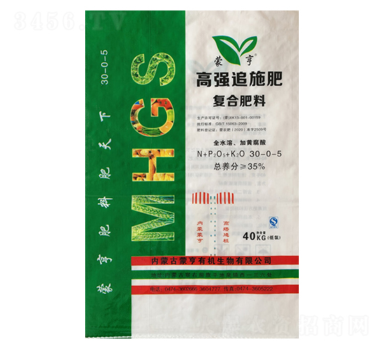 高強(qiáng)追施肥復(fù)合肥料30-0-5-蒙亨