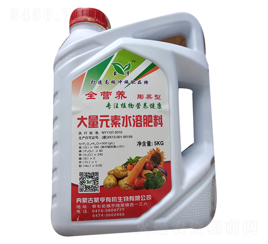 膨果型大量元素水溶肥-蒙亨