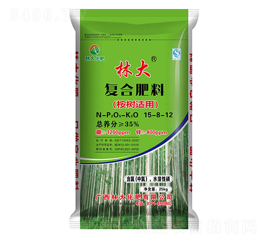 桉樹(shù)適用復(fù)合肥料15-8-12-林大化肥