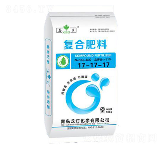 50kg復(fù)合肥料17-17-17-芬美-龍燈