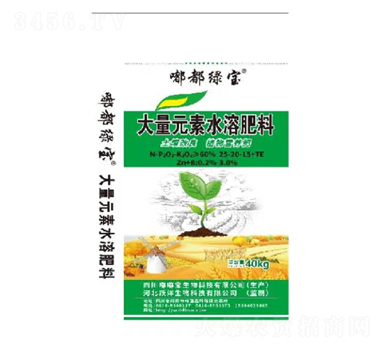 大量元素水溶肥25-20-15+TE-嘟嘟寶生物