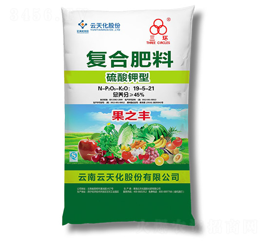 硫酸鉀型復(fù)合肥料19-5-21-云天化