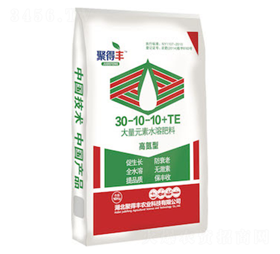 �ߵ��ʹ���Ԫ��ˮ�ܷ���30-10-10+TE-�۵��S�r(n��ng)�I(y��)