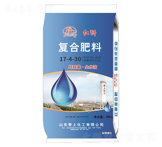 純硫基·全水溶復合肥料17-4-30-紅獅-青上化工