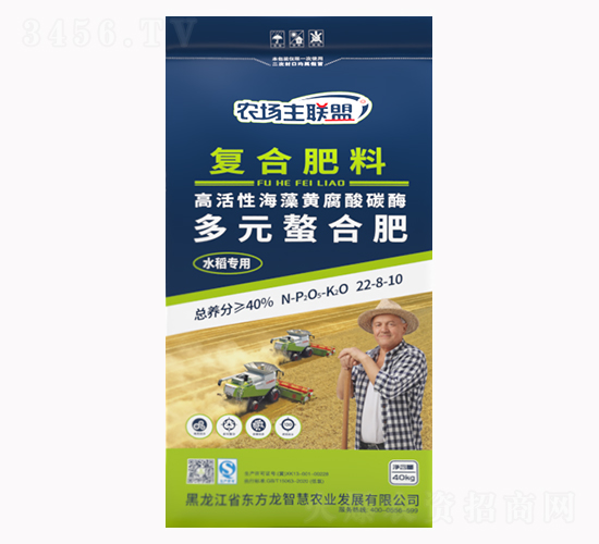 40kg水稻專用多元螯合復(fù)合肥料22-8-10-東方龍