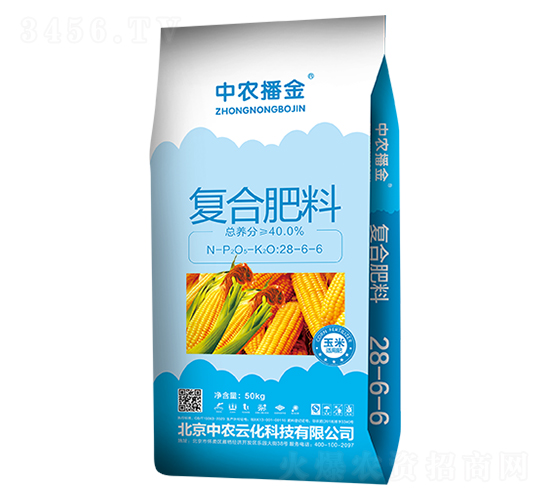 50kg復(fù)合肥料28-6-6-中農(nóng)播金-美諾爾