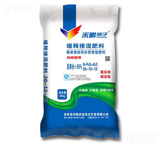 精準(zhǔn)智控同步營養(yǎng)型緩釋摻混肥料26-12-12-禾鵬驕子-禾鵬農(nóng)業(yè)