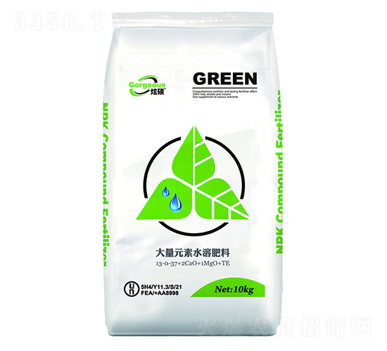 大量元素水溶肥13-0-37+2CaO+1MgO+TE-海贊