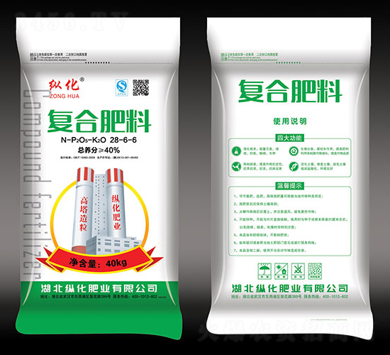 40kg復(fù)合肥料28-6-6-縱化