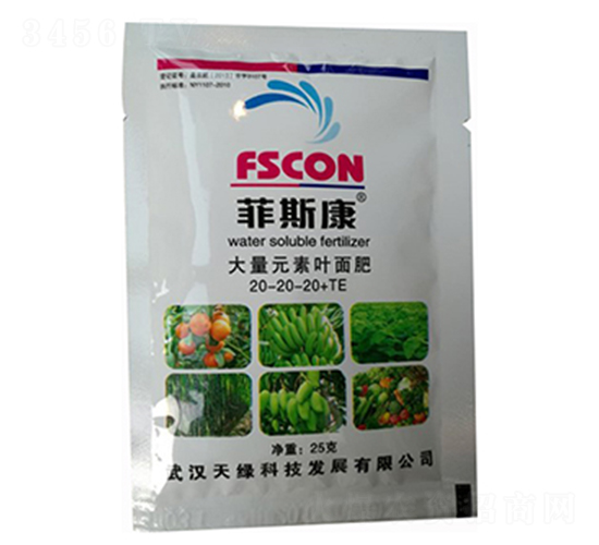 大量元素水溶肥20-20-20+TE-菲斯康-天綠科技