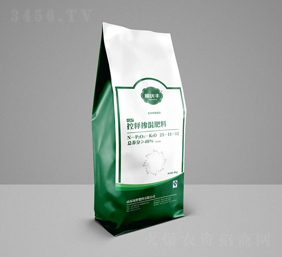 玉米、水稻專(zhuān)用控釋摻混肥料25-11-12-撒慶豐-綠野肥料
