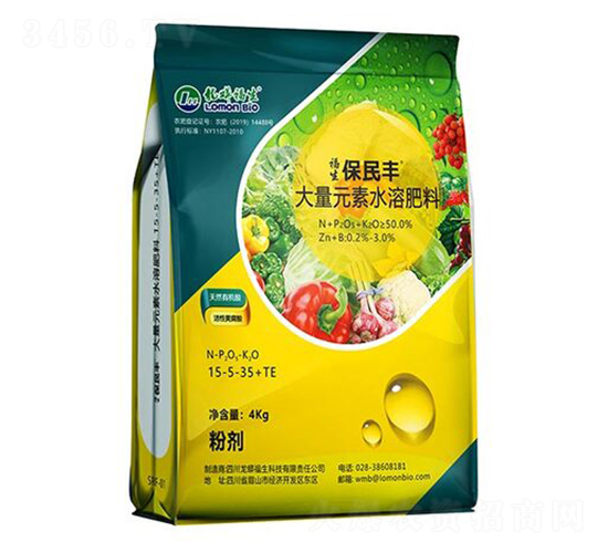 大量元素水溶肥料15-5-35+TE-福生·保民豐-龍蟒福生