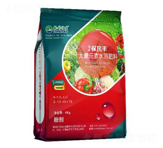 大量元素水溶肥料6-10-40+TE-福生·保民豐-龍蟒福生
