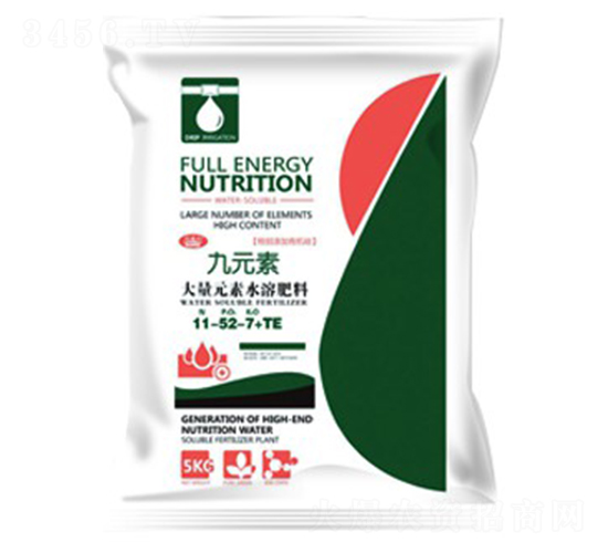 大量元素水溶肥11-52-7+TE-九元素-沃迪久