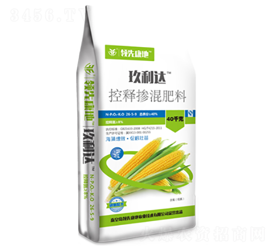 玉米專用型控釋摻混肥料26-5-9-玖利達-領先康地